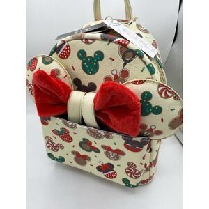 Loungefly Disney Christmas Cookies Mini Backpack and Ears Set New w Tags B